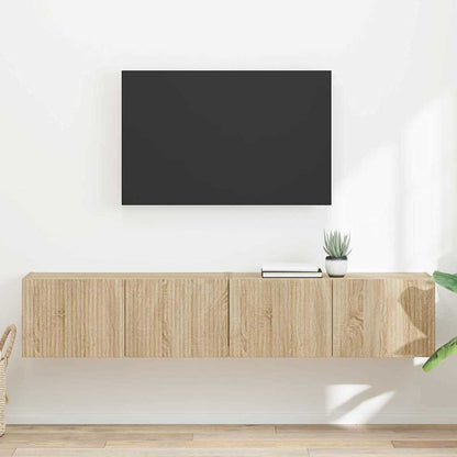 TV Wall Cabinet Engineered Wood 2 pcs 78.5 x 31 x 29.5 cm Sonoma oak