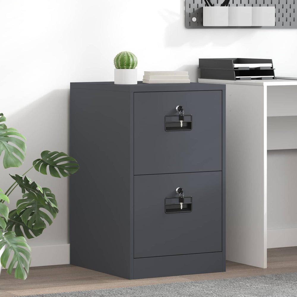 vidaXL File Cabinet Cold-Rolled Steel Width 44 cm