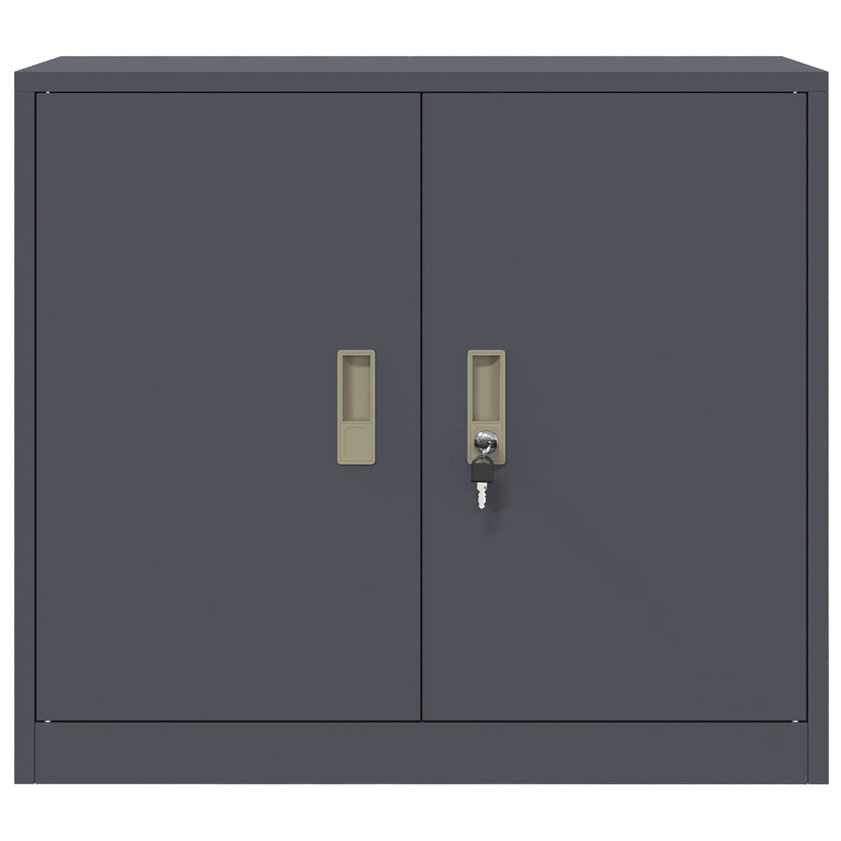 Storage Cabinet Steel Width 80 cm Anthracite 70 cm