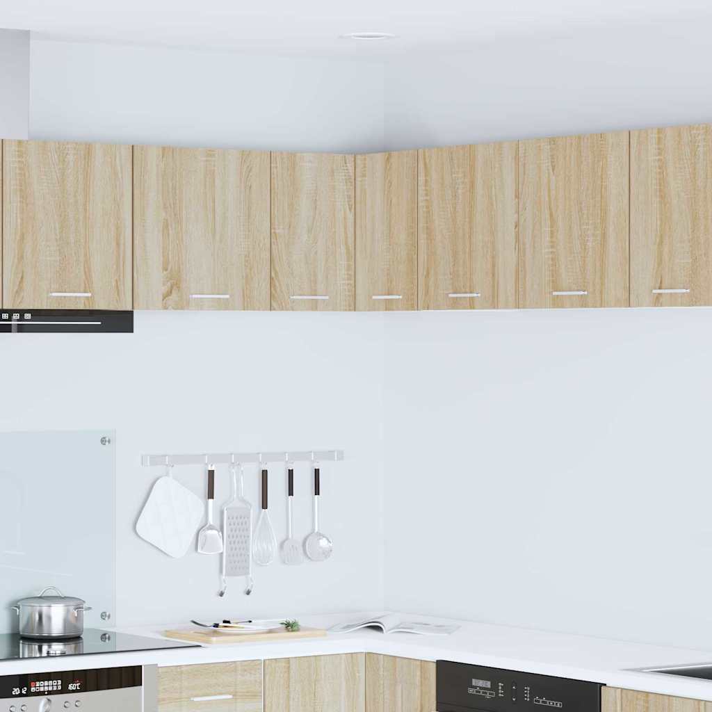 Hanging Glass Cabinet "Lyon" 40x31x60 cm Sonoma Oak 1x hanging corner cabinet 57 cm wide 40 cm high