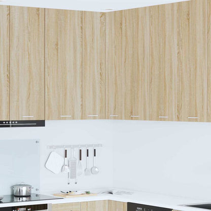 Hanging Glass Cabinet "Lyon" 40x31x60 cm Sonoma Oak 1x hanging corner cabinet 57 cm wide 100 cm high