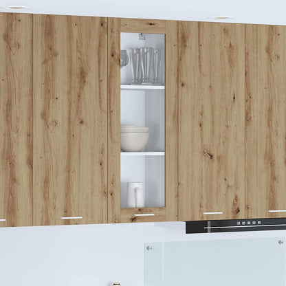 Hanging Glass Cabinet "Lyon" 40x31x60 cm Artisan Oak 1x hanging glass cabinet (1 door) 40 cm wide 100 cm high