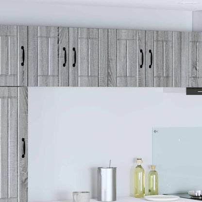 Kitchen Wall Cabinet "Lucca" Engineered Wood Grey Sonoma 1x wall cabinet (2 doors) 60 cm wide 40 cm high