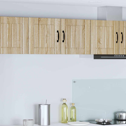 Kitchen Wall Cabinet "Lucca" Engineered Wood Sonoma Oak 1x wall cabinet (2 doors) 80 cm wide 40 cm high