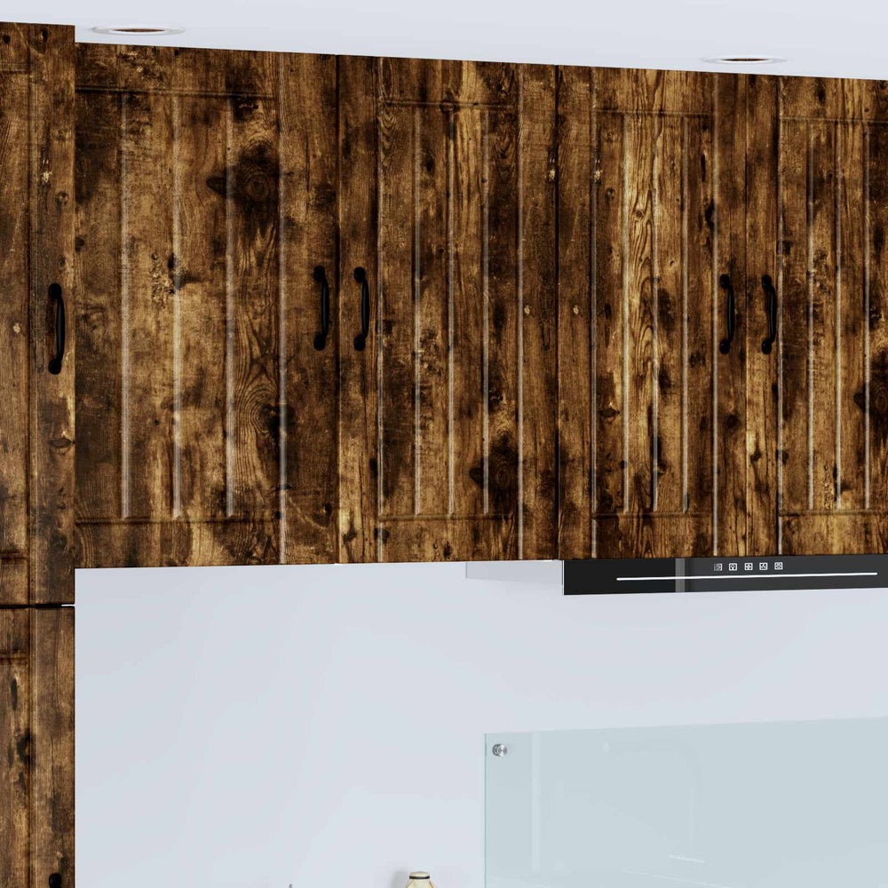 vidaXL Kitchen Wall Cabinet "Lucca" Engineered Wood Smoked Oak