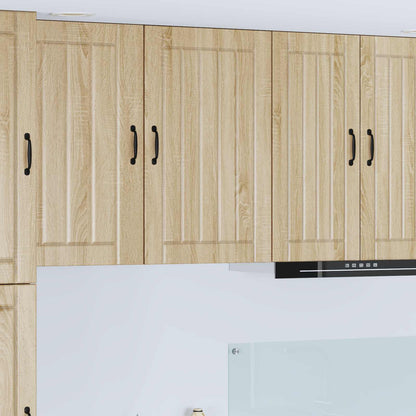 Kitchen Wall Cabinet "Lucca" Engineered Wood Sonoma Oak 1x wall cabinet (1 door) 50 cm wide 80 cm high