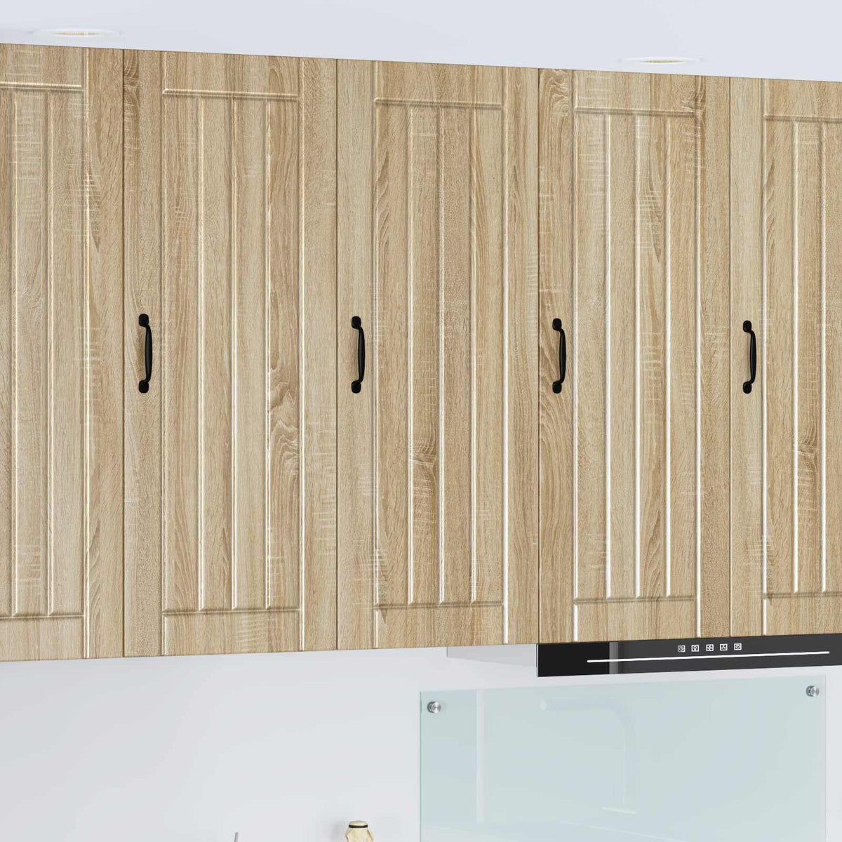 Kitchen Wall Cabinet "Lucca" Engineered Wood Sonoma Oak 1x wall cabinet (1 door) 40 cm wide 100 cm high