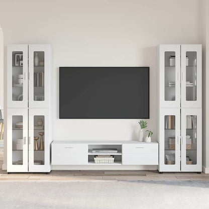 vidaXL TV Cabinet Set FLORIN 3 pcs White Engineered Wood 1