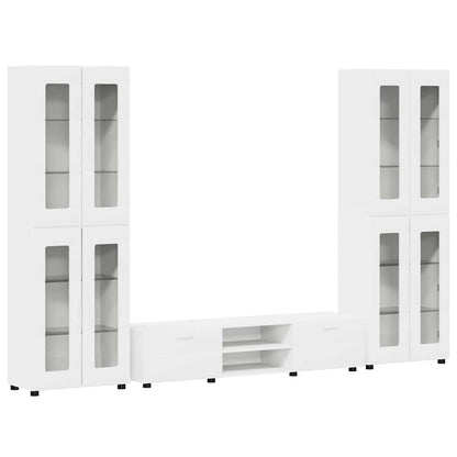 vidaXL TV Cabinet Set FLORIN 3 pcs White Engineered Wood 2