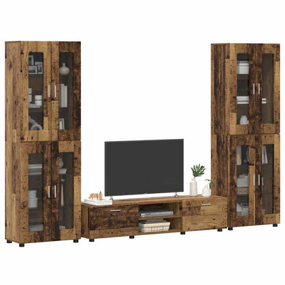 vidaXL TV Cabinet Set FLORIN 3 pcs 150 x 39 x 30 cm Old Wood 3