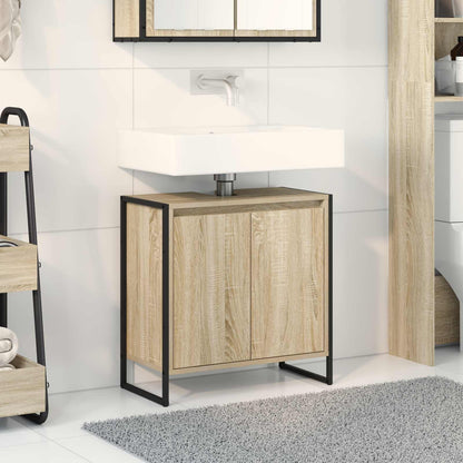 Bathroom Cabinet Engineered Wood Sonoma oak 60 x 30 x 60 cm