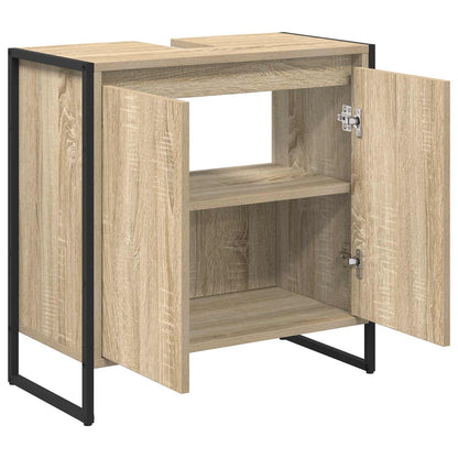 Bathroom Cabinet Engineered Wood Sonoma oak 60 x 30 x 60 cm