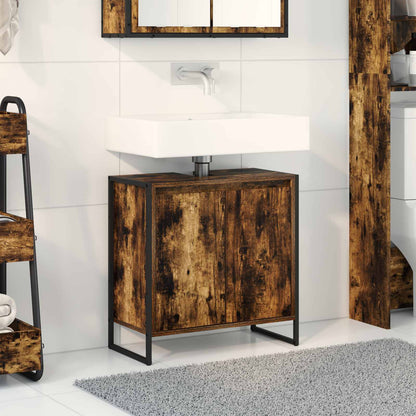 Bathroom Cabinet Engineered Wood Smoked oak 60 x 30 x 60 cm