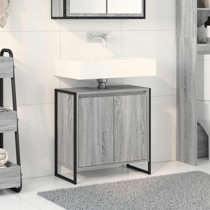 Bathroom Cabinet Engineered Wood Grey sonoma 60 x 30 x 60 cm
