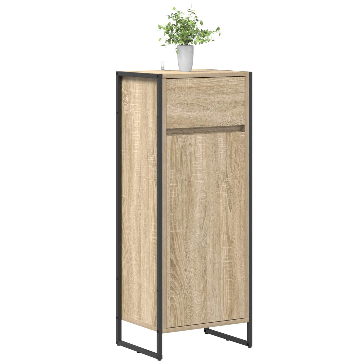 Bathroom Cabinet 40 x 30 x 100 cm Engineered Wood Sonoma oak