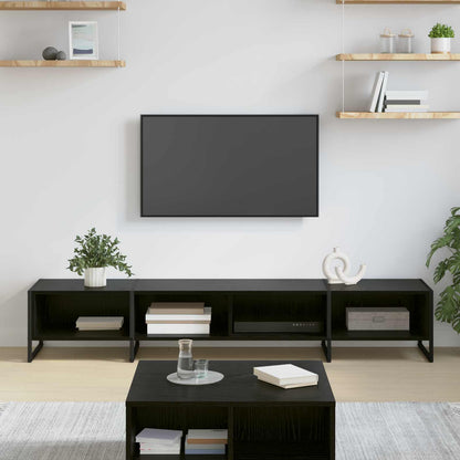 TV Cabinet 170.5 x 36 x 30 cm Engineered Wood Black oak