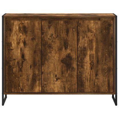 Side Cabinet 96.5 x 30 x 75.5 cm Engineered Wood Smoked oak