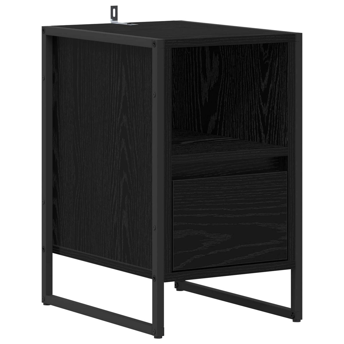 Bedside Table 39.5 x 30 x 50 cm Engineered Wood Black oak