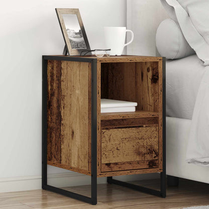 Bedside Table 39.5 x 30 x 50 cm Engineered Wood Old wood