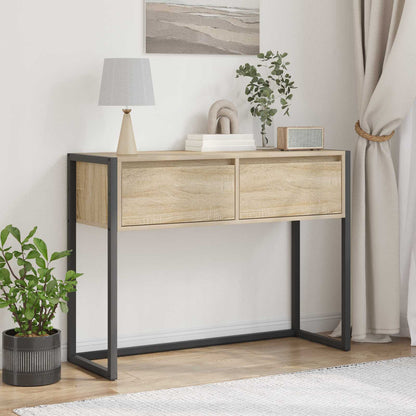 End Table 100 x 36 x 75 cm Engineered Wood Sonoma oak