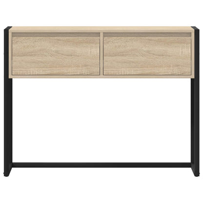 End Table 100 x 36 x 75 cm Engineered Wood Sonoma oak