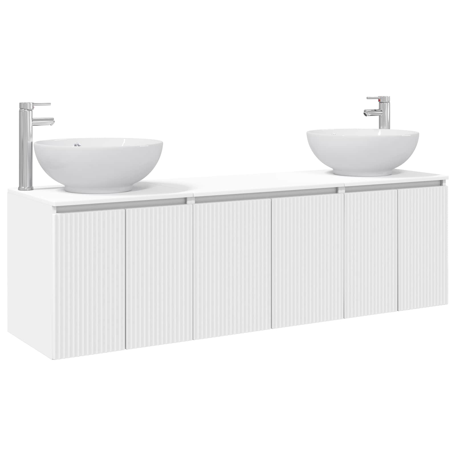 vidaXL Bathroom Cabinet Set 3 pcs White 49.5 x 44.5 x 65 cm 2