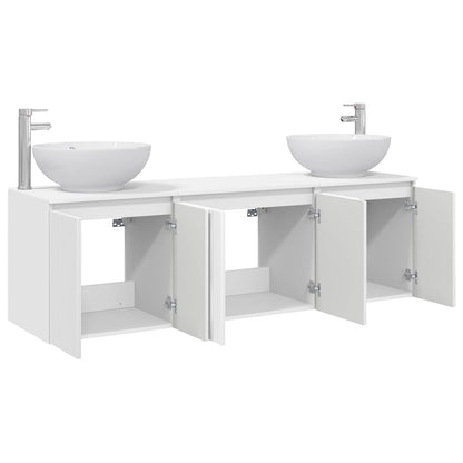 vidaXL Bathroom Cabinet Set 3 pcs White 49.5 x 44.5 x 65 cm 3