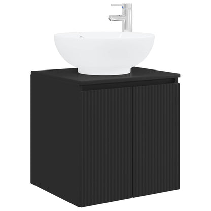 vidaXL Bathroom Cabinet Set 3 pcs Black 49.5 x 44.5 x 65 cm 4