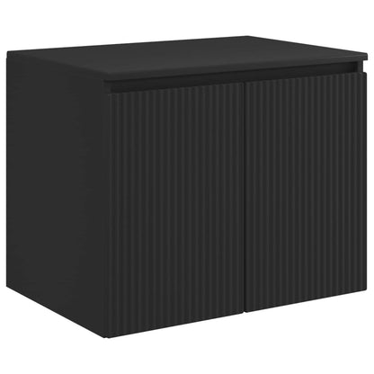 vidaXL Bathroom Cabinet Set 3 pcs Black 49.5 x 44.5 x 65 cm 5