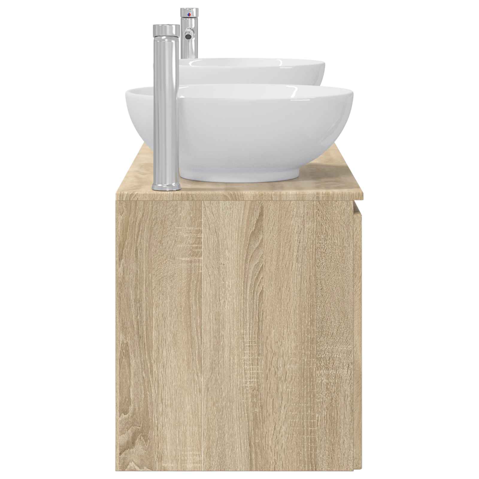 vidaXL Bathroom Cabinet Set 3 pcs Sonoma Oak 49.5 x 44.5 x 65 cm 6