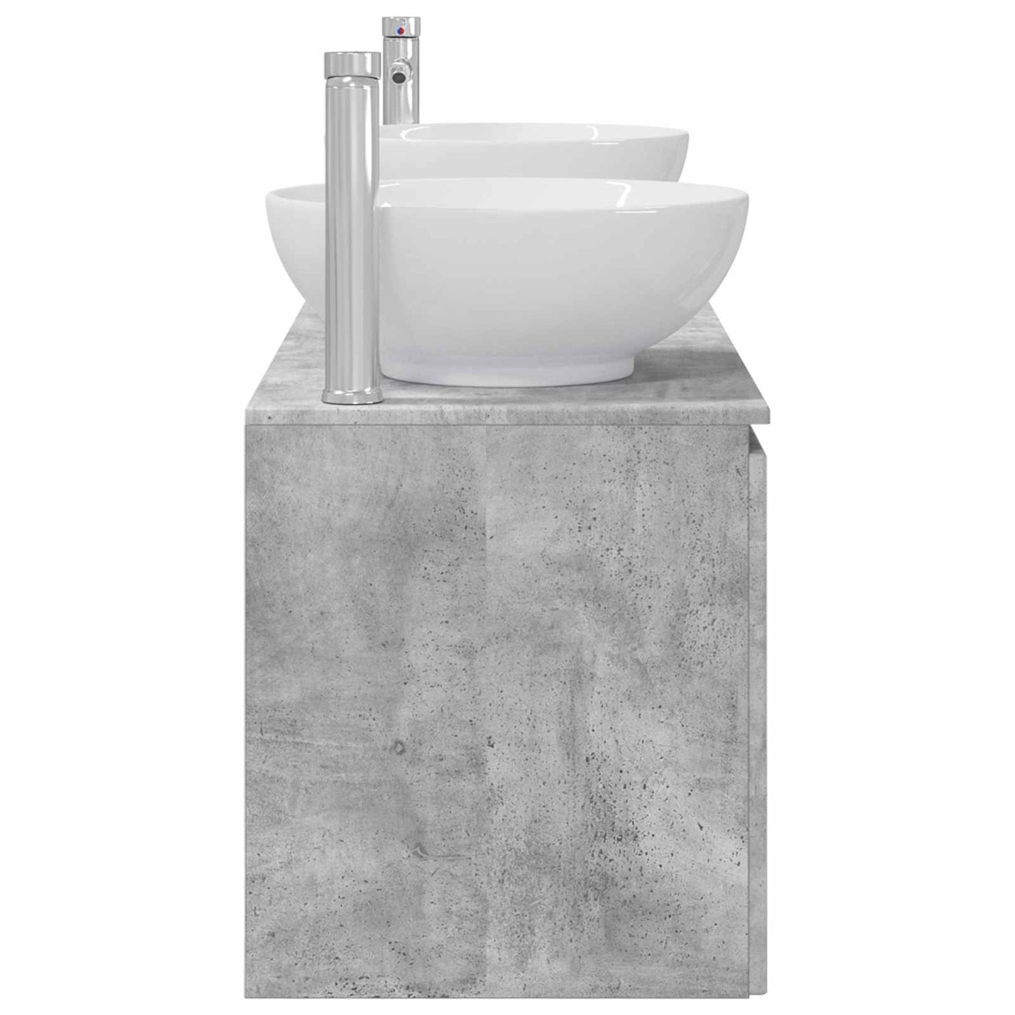 vidaXL Bathroom Cabinet Set 3 pcs Concrete Grey 49.5 x 44.5 x 65 cm 6
