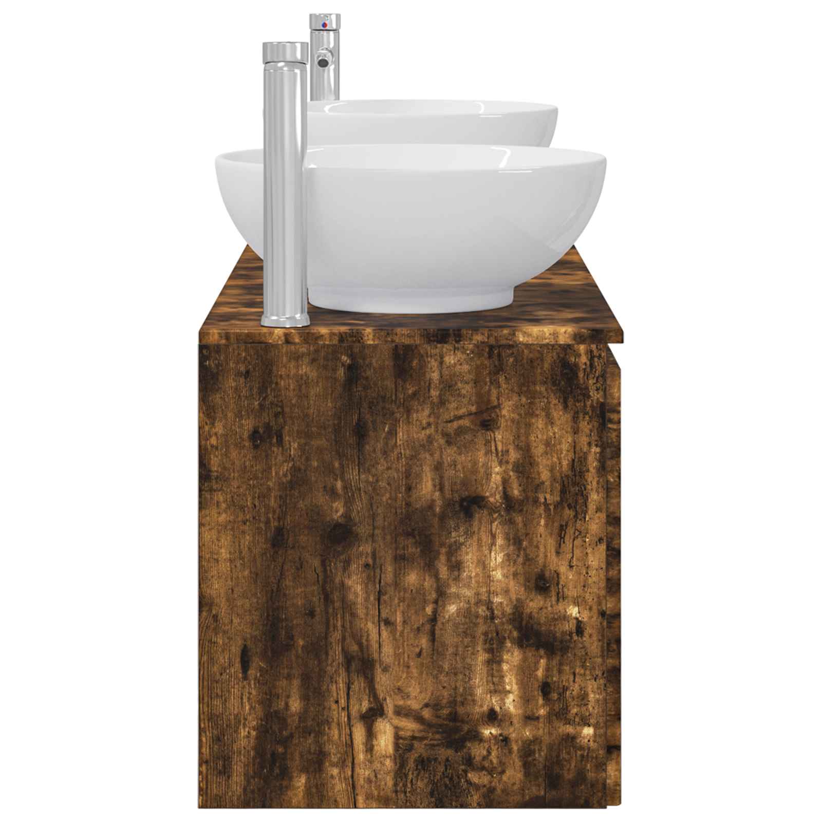 vidaXL Bathroom Cabinet Set 3 pcs Smoked Oak 49.5 x 44.5 x 65 cm 6