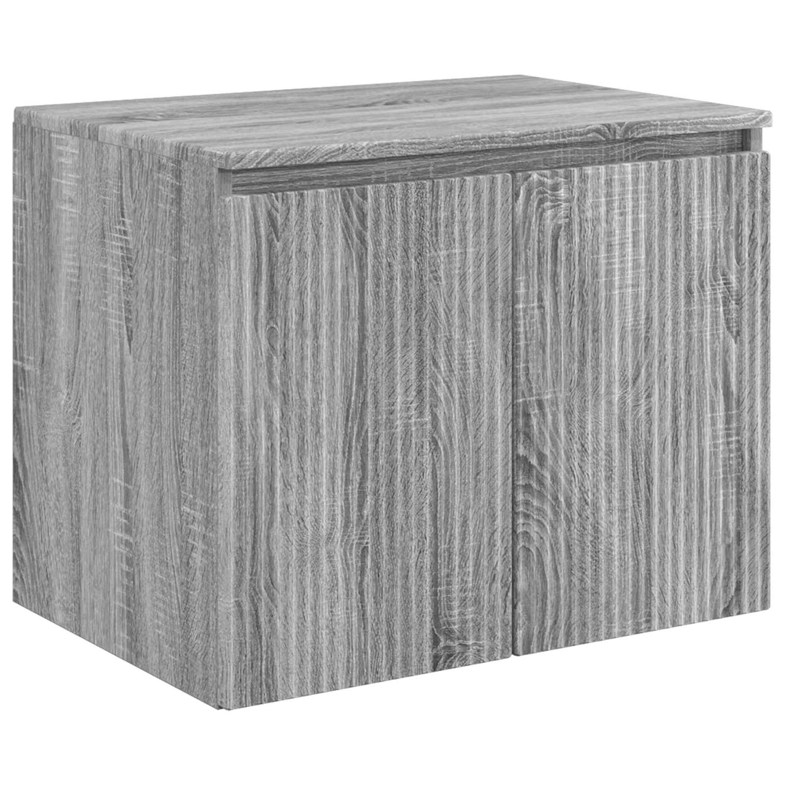 vidaXL Bathroom Cabinet Set 3 pcs Grey Sonoma 49.5 x 44.5 x 65 cm 5