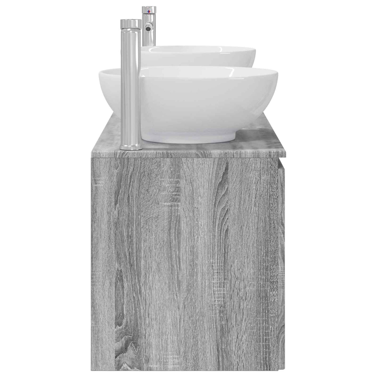 vidaXL Bathroom Cabinet Set 3 pcs Grey Sonoma 49.5 x 44.5 x 65 cm 6