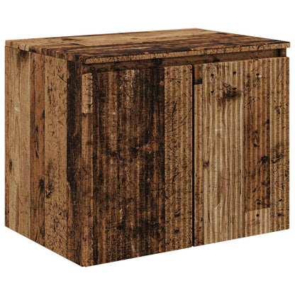 vidaXL Bathroom Cabinet Set 3 pcs Old Wood 49.5 x 44.5 x 65 cm 5