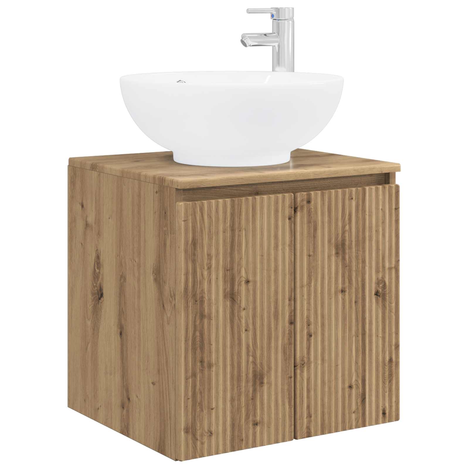 vidaXL Bathroom Cabinet Set 3 pcs Artisan Oak 49.5 x 44.5 x 65 cm 4