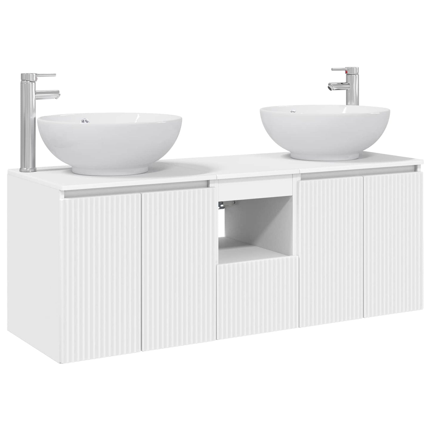 vidaXL Bathroom Cabinet Set 3 pcs White 49.5 x 44.5 x 65 cm 2