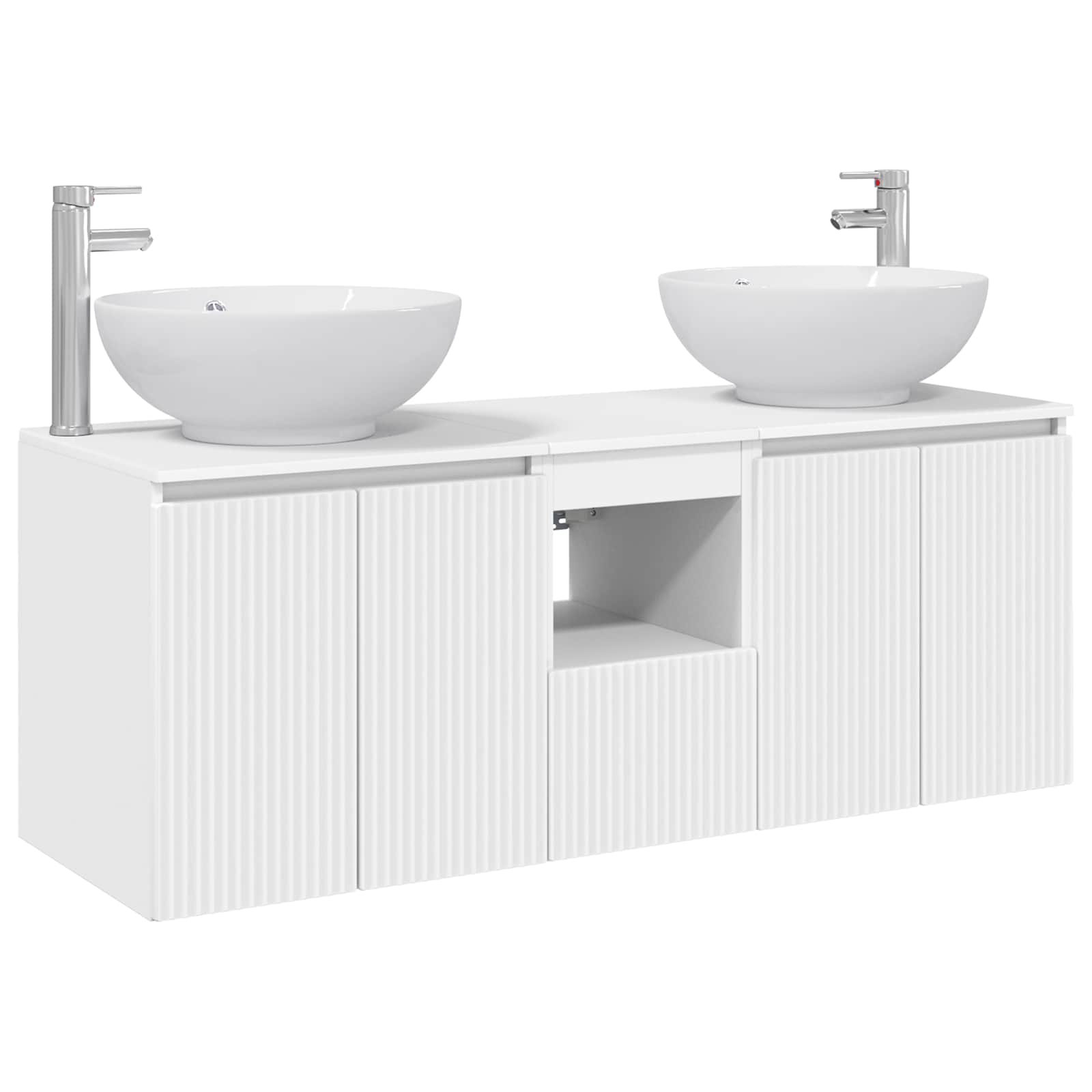 vidaXL Bathroom Cabinet Set 3 pcs White 49.5 x 44.5 x 65 cm 2