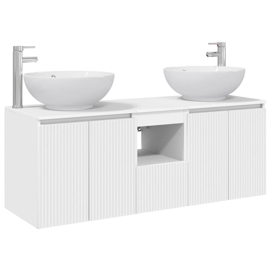 vidaXL Bathroom Cabinet Set 3 pcs White 49.5 x 44.5 x 65 cm 2