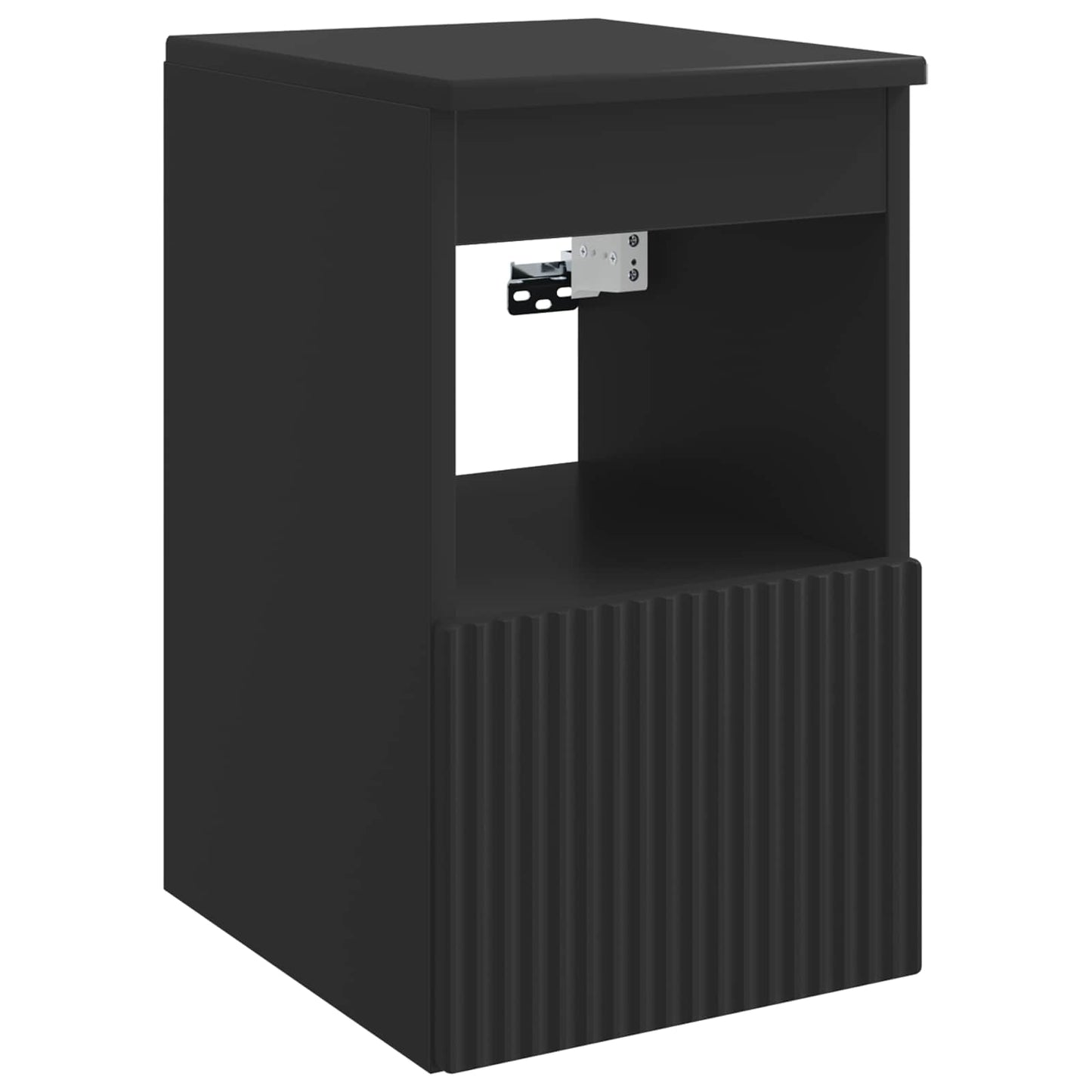 vidaXL Bathroom Cabinet Set 3 pcs Black 49.5 x 44.5 x 65 cm 6