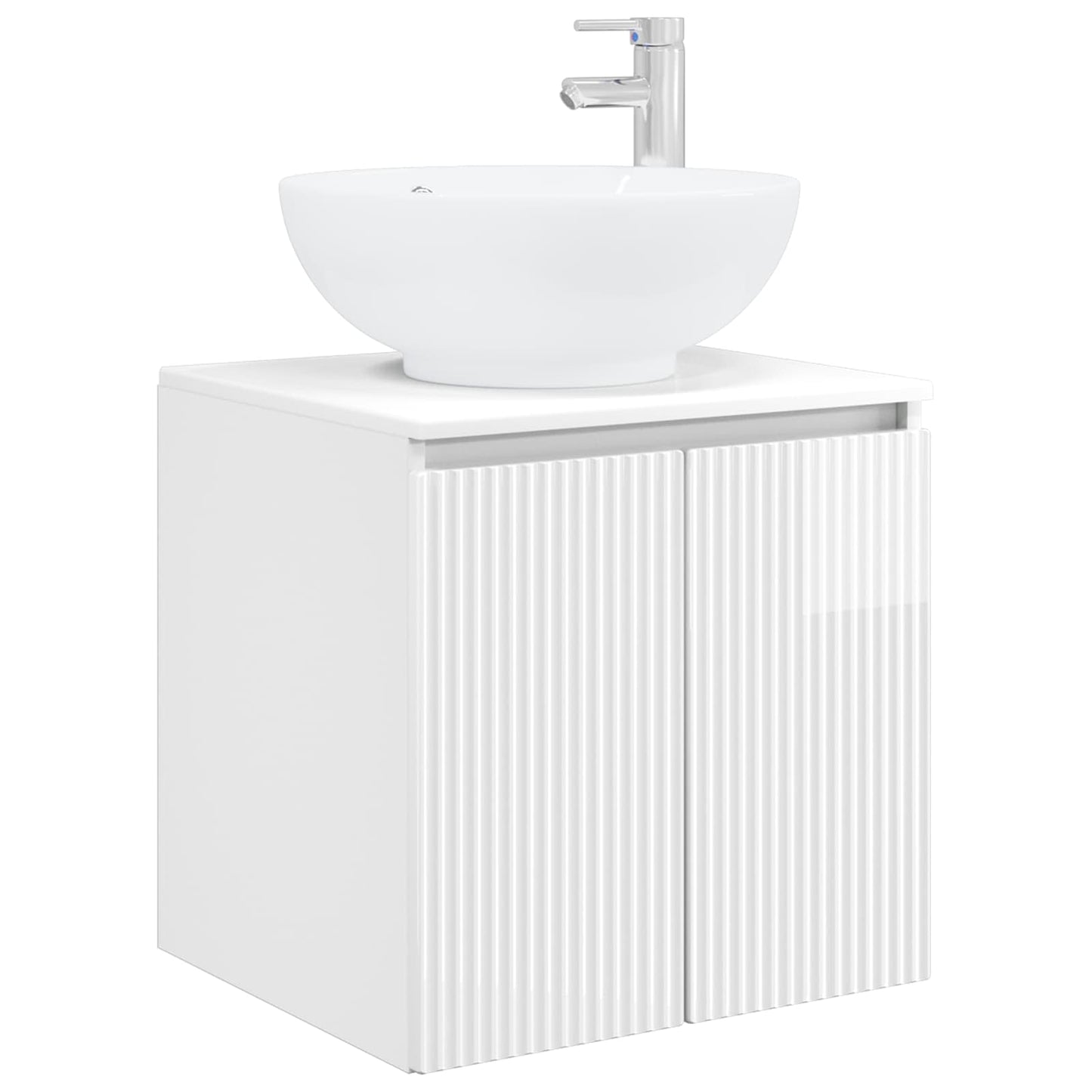 vidaXL Bathroom Cabinet Set 3 pcs High Gloss White 49.5 x 44.5 x 65 cm 5