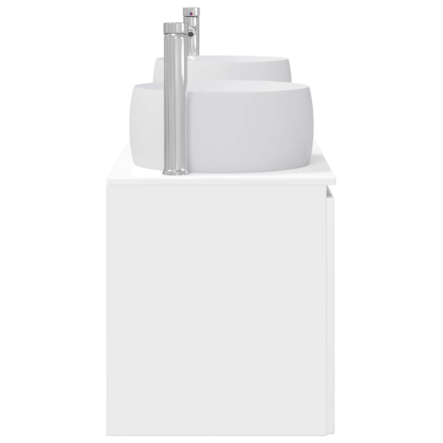 vidaXL Bathroom Cabinet Set 3 pcs High Gloss White 49.5 x 44.5 x 66 cm 6