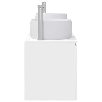 vidaXL Bathroom Cabinet Set 3 pcs High Gloss White 49.5 x 44.5 x 66 cm 6