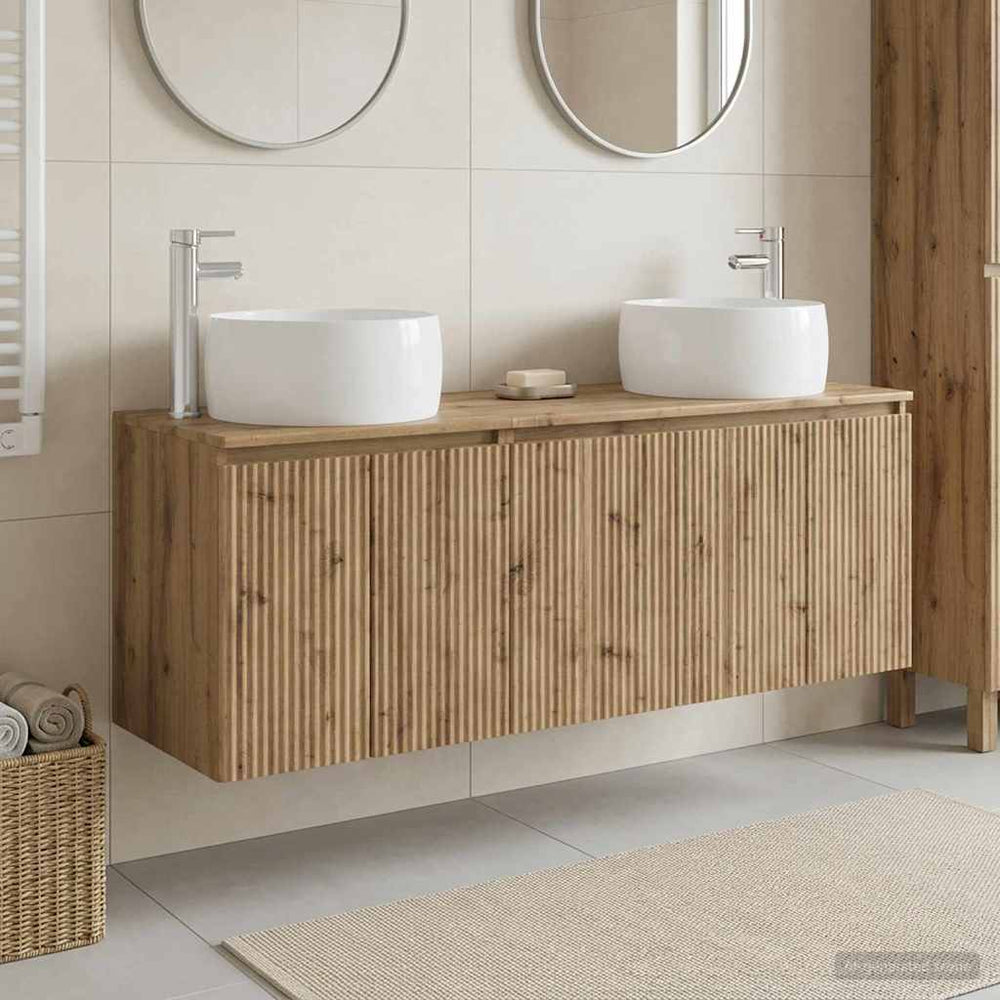 vidaXL Bathroom Cabinet Set 3 pcs 161.5 x 44.5 x 80 cm