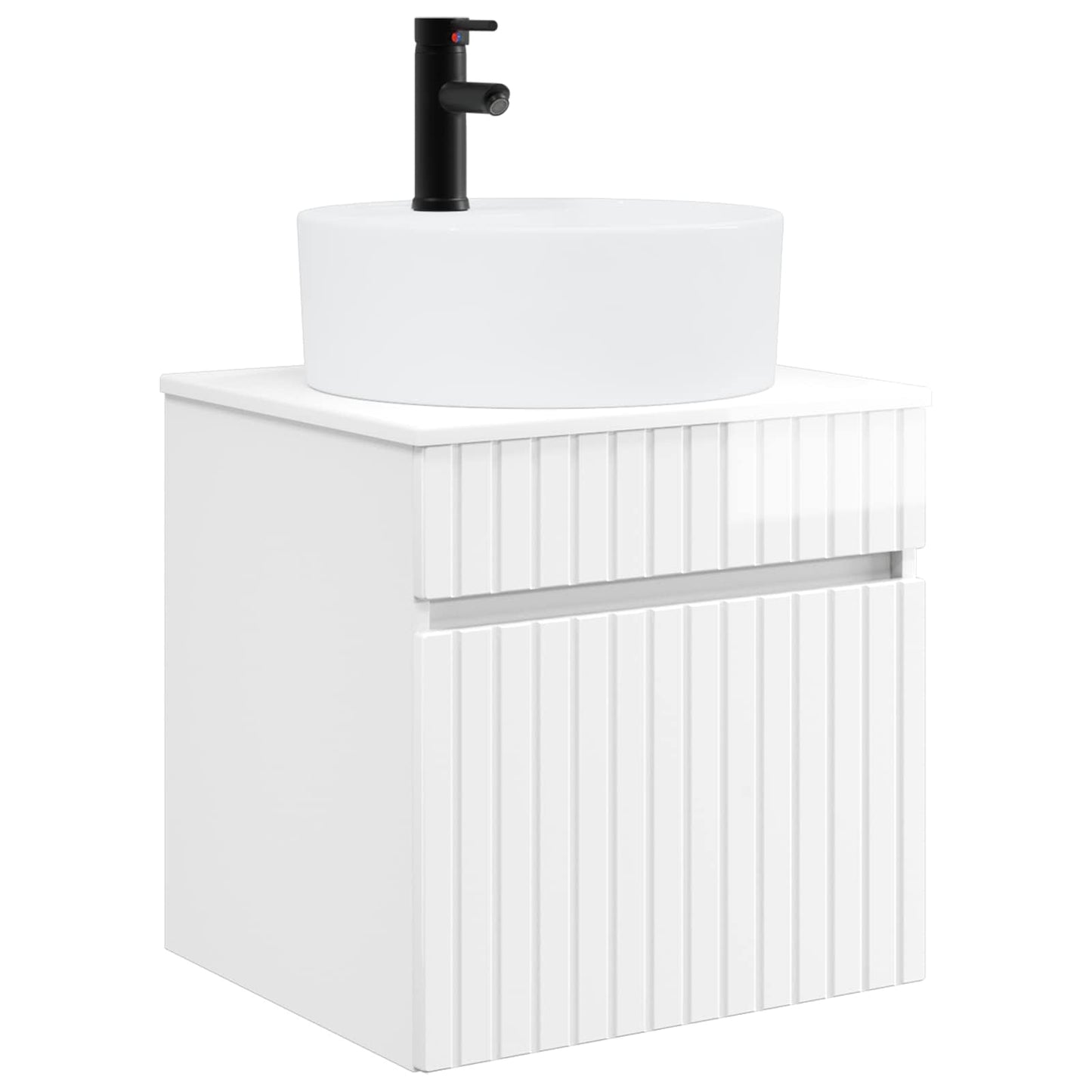 vidaXL Bathroom Cabinet Set 3 pcs High Gloss White 49 x 44.5 x 65 cm 4