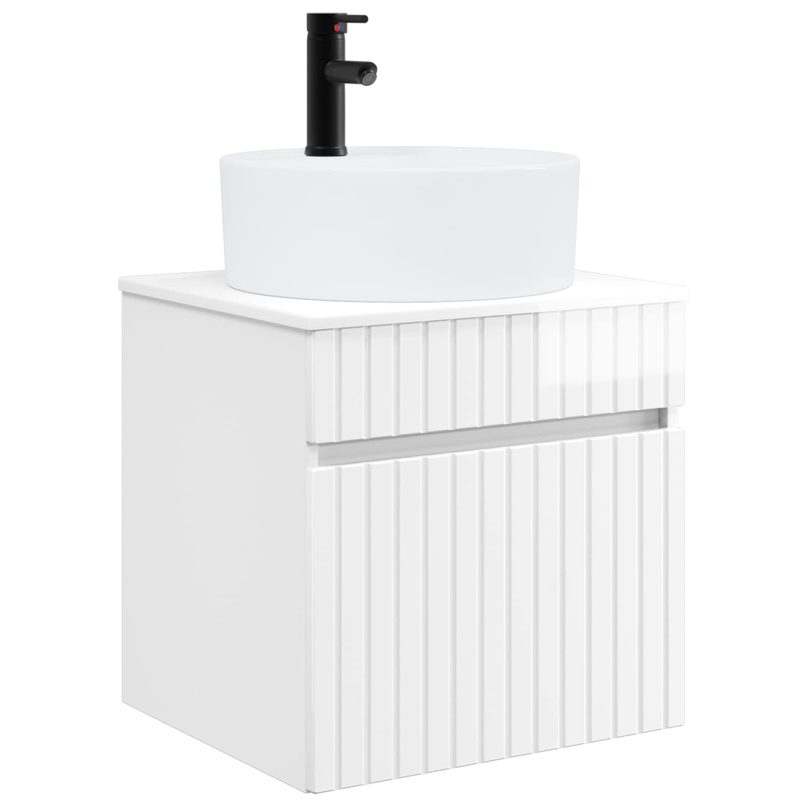 vidaXL Bathroom Cabinet Set 3 pcs High Gloss White 49 x 44.5 x 65 cm 4