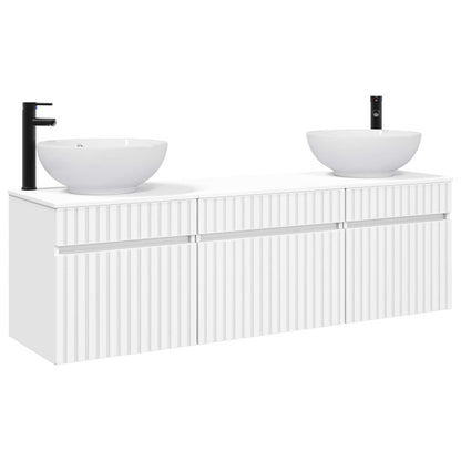 vidaXL Bathroom Cabinet Set 3 pcs White 49 x 44.5 x 66.5 cm 2