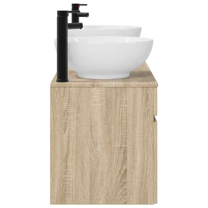 vidaXL Bathroom Cabinet Set 3 pcs Sonoma Oak 49 x 44.5 x 66.5 cm 6
