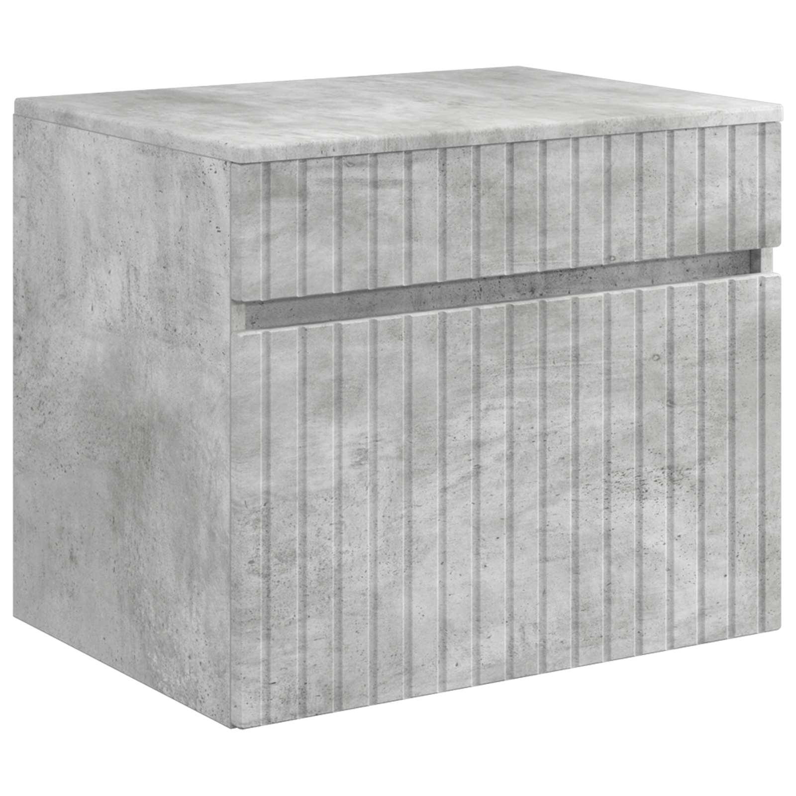 vidaXL Bathroom Cabinet Set 3 pcs Concrete Grey 49 x 44.5 x 66.5 cm 5