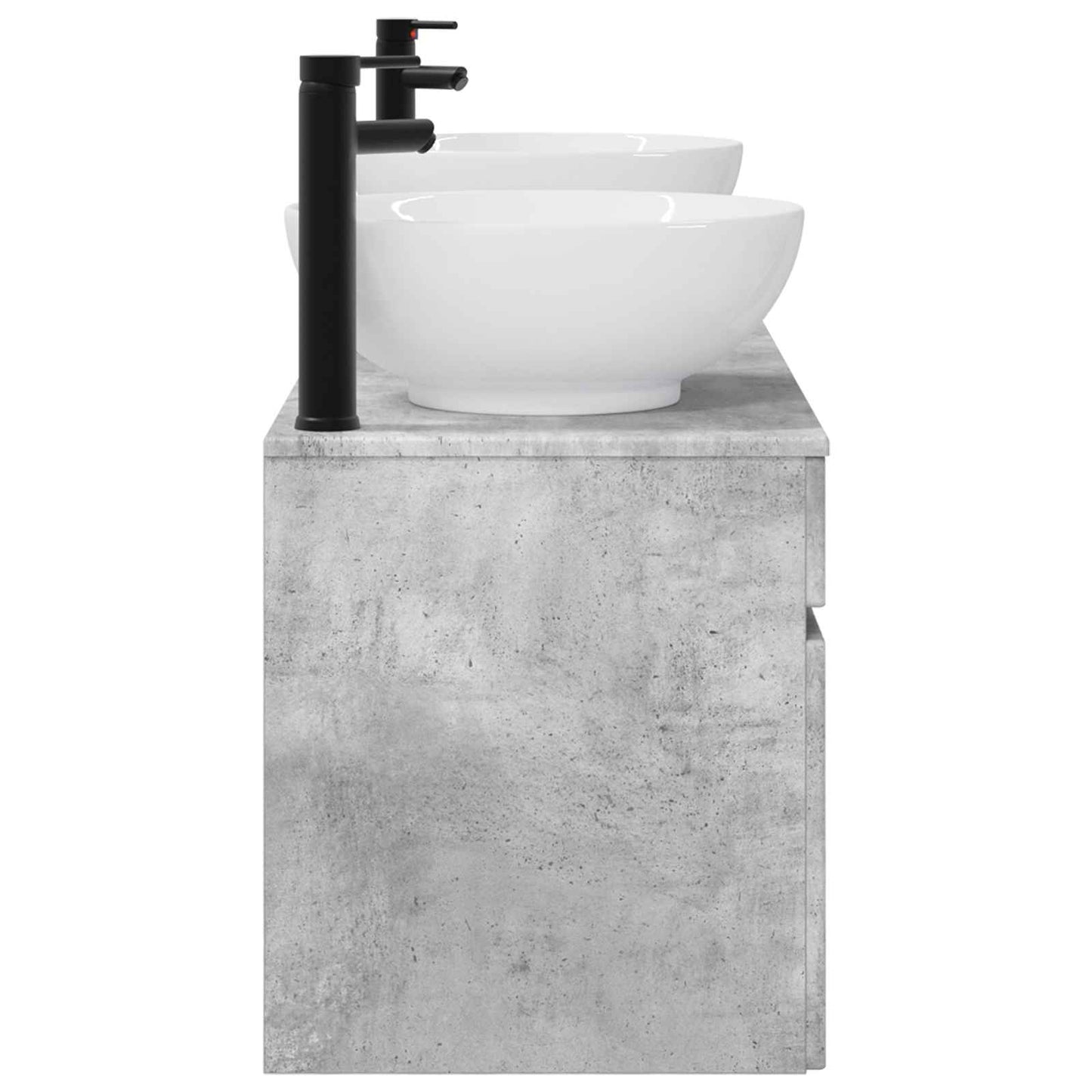 vidaXL Bathroom Cabinet Set 3 pcs Concrete Grey 49 x 44.5 x 66.5 cm 6